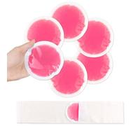 NEWGO Ice Packs for Injuries Reusable, Hot Cold Therapy Small Gel Ice Pack for Eyes After Surgery, Wisdom Teeth, Migraine, Headaches, Bruises, Bumps, Swelling (6PCS)-Red