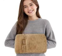 NEWGO Microwavable Heating Pad for Hand, Moist Heat Therapy Hand Warmer for Carpal Tunnel Relief, Arthritis Pain, 11.8" X 18.9" (Khaki)