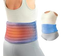 NEWGO Microwave Heating Pad for Back Pain Relief, 7.9“X 43.11” Extra Large Microwave Wheat Bag Moist Heat Therapy Gift for Lumbar, Waist, Stomach,Muscle Aches, Warm Compress