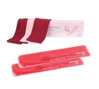 NEWGO Perineal Ice Packs for Postpartum - 2 Reusable Flexible Maternity Ice Packs with 4 Soft Washable Sleeves - Soothing Relief for Vaginal Birth Recovery, Hemorrhoids, and Swelling