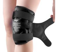 NEWGO Reusable Gel Ice Pack Wrap for Knee Replacement Surgery, Black