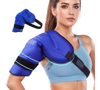 NEWGO Shoulder Ice Pack Rotator Cuff Cold Therapy, FSA HSA Eligible, for Pain Relief, Recovery After Shoulder Surgery, Sore Muscles, Tendonitis (Blue)