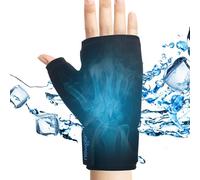 NEWGO Wrist Ice Pack, Flexible Gel Hand Ice Glove, Hot Cold Therapy, Adjustable Strap for Pain Relief of Carpal Tunnel, Arthritis, Swelling & Bruises