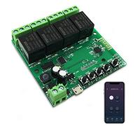 Newgoal 4-Channel WiFi Smart Switch Relay Module, TUYA/Smart Life App for Smart Home Remote Control, Momentary Time Adjustable, Compatible with Alexa/Google Assistant