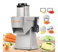 Newhai 4 in 1 Commercial Vegetable Chopper Multifunctional Automatic Dicer Slicer Shredder Strip Cutter for Onion Potato Cabbage Veggie & Fruit Processor with Multi Blades 200W 110V