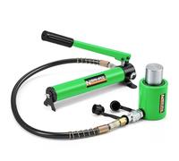 Newhai Hydraulic Porta Power Kit 20 ton Hydraulic Ram Jack + cp-180 Hand Pump Hydraulic Lifting Cylinder Tool Retract Automatically for Industrial Factory DIY Use