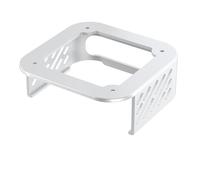 NewHail Under Desk Mount for 2024 Mac Mini M4/M4 Pro, Under Desk Stand and Wall Mount with Heat Dissipation Design, Compatible with Mac Mini M4/M4 Pro, Silver