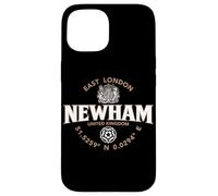 Newham East London England Coordinates Label 2C Case for iPhone 15