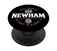 Newham East London England Coordinates Label 2C PopSockets Adhesive PopGrip