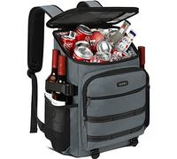 NEWHEY Cooler Bag Picnic Backpack Insulated Large Waterproof Cooler Backpack 30L Leakproof Picnic Linch Bag for Camping Picnic Hiking BBQ Beach Gray