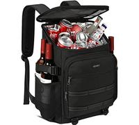 NEWHEY Cooler Bag Picnic Backpack Insulated Large Waterproof Cooler Backpack 30L Leakproof Picnic Lunch Bag for Camping Picnic Hiking BBQ Beach Black