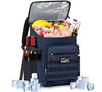 NEWHEY Insulated Cooler Backpack 30L Waterproof Leakproof Lunch Bag Large Capacity Tactical Thermal Picnic Backpack Durable Lightweight Cool Bag for Outdoor Work Camping Beach Hiking