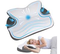 NEWHEY Memory Foam Cervical Pillow for Neck and Shoulder Pain Relief Ergonomic Orthopedic Neck Support Pillow for Side Back Stomach Sleeper