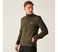 Regatta Mens Newhill Full Zip Breathable Marl Knit Warm Fleece Jacket