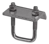 Newhouse Electric Channel to Beam Strut Clamp with U-Bolt - Silver Galvanized