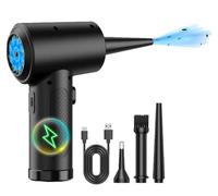 Newhouse Electric NHAD-BR-001 Cordless Air Duster, 3-Speed Electric Duster for Cleaning, Air Blower Gun for Car Computer Accessories, Rechargeable Hand Blower and Air Pump