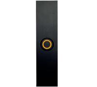 Newhouse Hardware BT6RL Black Illuminated Rectangular Wire Metal Doorbell Button for Doorbell, Doorbell or Doorbell, Doorbell Button Only, Doorbell Button with LED Button Light