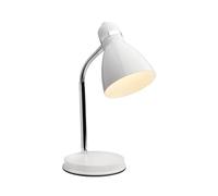 Newhouse Lighting Classic Desk Lamp with LED Bulb Included, Metal, 4 W, White