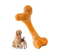 newhsy Extreme Tough Dog Chew Toy Bone,Durable, Cleans Teeth, Meat Scented Durable Bite Resistant Puppy Molar Toy, Dental Care Interactive Toy with 2 Sizes for All Breeds of Dogs，Yellow：Small