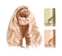 newhsy Women's Scarves High Elasticity Fabric Solid-color Long Scarf with Gradient Color Suitable for Winter Fashion Outfits Winter Christmas Women's Gifts (mocha)