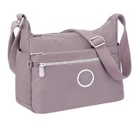 NEWIROVE Shoulder Bag Women's Large Cross Body Bag for Women Waterproof Nylon Handbag with Many Compartments Lightweight Messenger Bag Women's Shoulder Bag Adjustable Shoulder for Work, light purple