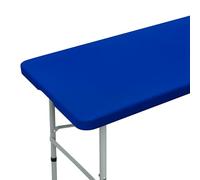 NEWISHER Fitted Rectangle Tablecloth 36 x 48 Inch Elastic Table Cloth Stretch Spandex Table Cover Royal Blue Washable Polyester Table Top Cap Cover for Dining Picnic Camping Indoor and Outdoor