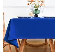 NEWISHER Royal Blue Rectangle Tablecloth - 140x200 cm (55x78 inch) - Heavy Duty Polyester Fabric Tablecloths, Washable Solid Table Cover for Dining, Kitchen, Home Party, Outdoor Indoor Use