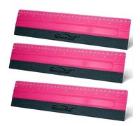 NEWISHTOOL 11.8" Felt Squeegee for Vinyl, 29.8cm Big Size Ruler Squeegee for Wallpaper Smoothing, Sign Making, Car Vinyl Wraps, Window Tint Film Application, Graphic Decals Squeegee Tool - Pack of 3