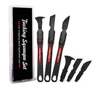 NEWISHTOOL 3 PCS POM Micro Squeegee with 3 PCS Extra Blade Tip Replacements for Wrap Edge Detailing