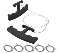 NEWISHTOOL Plastic PlateLine Remover Car Emblem Removal Tool with 5PCS Spare 60CM PE Cord for Easily Remove Vehicle Logos, Nameplates, Badges and Paste Signs Plates for Car Wrapping Film Installation