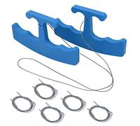 NEWISHTOOL PlateLine Remover Car Emblem Removal Tool with 5PCS 60CM PE Cord for Easily Remove Vehicle Logos, Nameplates, Badges and Paste Signs Plates, Plastic Ergonomic Shape Aid Vinyl Wrap Tools
