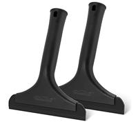 NEWISHTOOL Small Squeegee for Car Windshield, Windows, Side Mirrors, Glass Door Water Removal, Silicone Blade Squeegee for Shower Door, Glass Mirror, Tile Wall Cleaning, Auto Water Blade Wiper, 2 Pack