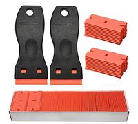 NEWISHTOOL Sticker Removal Tool, Plastic Razor Blade Scraper for Cleaning