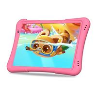 NEWISION 10 Inch Kids Android 14 Tablet, Parental Control, Educational, 10.1' IPS HD Display, Dual Camera, 6000mAh Battery, Toddler Tablet with Silicone Case, Gift for Girls (Pink)
