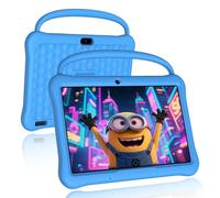 NEWISION 10 inch Kids Tablet, Android 13 Tabletas for Kids 64GB, Large HD IPS Display,iWawa Pre Installed, Parental Control,Educational Games,Toddler Tablets with Case,WiFi,Bluetooth(Blue)