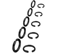 NEWITIN 10 Pieces Gold Clip On Earrings for Men Stainless Steel Hoop Earring Non Piercing Fake Earring Unisex Clip on Hoop Earrings for Women Men, 8 MM/ 10 MM/ 12 MM/ 14 MM/ 16 MM, Stainless Steel, No
