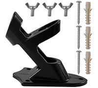 Newk Two-Position Flag Pole Holder with Mounting Accessories, Made of Aluminium Alloy with Black Finish, Strong and Rust Free Coated, 1" Inner Diameter