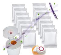 NewKe 14 Pcs Lavender Scent Baking Soda Refills for Puck Baking Soda Cartridge, Diaper Pail Deodorizer Replacement Odor Eliminator Compatible with Munchkin Step and Pall Diaper Pails