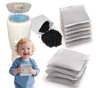 NEWKE Diaper Pail Deodorizer - Compatible with The Diaper Genie Complete and Expressions Pail- Activated Charcoal Odor Eliminator Carbon Filter Refill