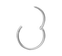 NewkeepsR 22G Titanium Nose Ring Hoops, Hinged Clicker Segment Sleeper Earrings Piercing Jewelry, Metal, no gemstone