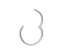 NewkeepsR 22G Titanium Thin Nose Ring Hoop, Hinged Clicker Segment Sleeper Earring Piercing Jewelry, 5 mm, Metal, no gemstone