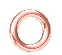 NewkeepsR Hypoallergenic Nose Hoop Rings 20G/18G/16G/14G/12G/10G/8G/6G Steel Hinged Clicker Segment Gold/Rose Gold/Black/Pink Color, Metal, no gemstone