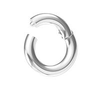 NewkeepsR Hypoallergenic Nose Hoop Rings 20G/18G/16G/14G/12G/10G/8G/6G Steel Hinged Clicker Segment Gold/Rose Gold/Black/Pink Color, Metal, no gemstone