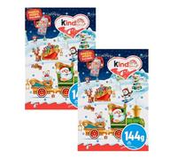 NewKinder Chocolate Minis Advent Calendar 144g, Perfect for Kids and Adults for Christmas Countdown 2025 (x2)