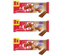NewKit Kat 2 Finger Milk, Caramel, Hazelonut, Orange, Dark & White Chocolate Biscuit Bar 8 Pack Multipack 165.6g | Delicious Treats | Perfect Snack Size (x3, Mocha Flavour Chocolate)