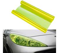 NewL 12 by 48 inches Self Adhesive Auto Car Tint Headlight Taillight Fog Light Vinyl Smoke Film Sheet Sticker Cover (Fluorescent Yellow)