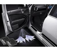 NewL 2 Pcs Led Car Door Welcome Light for Angel Wings Projector Lights | Clear ghost shadow projection, no damage to wiring, easy to install on car doors, universal fit for most vehicles
