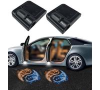 NewL 2 Pcs Led Car Door Welcome Light for Red Blue Fire Tai Chi Logo Symbol Projector Lights Ghost Shadow Light