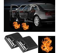 NewL 2 Pcs Led Car Door Welcome Light for Red Fire Dragon Logo Symbol Projector Lights Ghost Shadow Light
