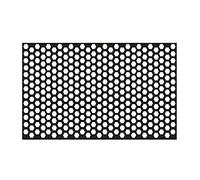 NewL 2Pcs Honeycomb Shape Car Headlight Tailight Cut-out Hollow Film Grid Side Shield Wrap Film Decals (Carbon fiber Pattern, 30cm x 48cm)